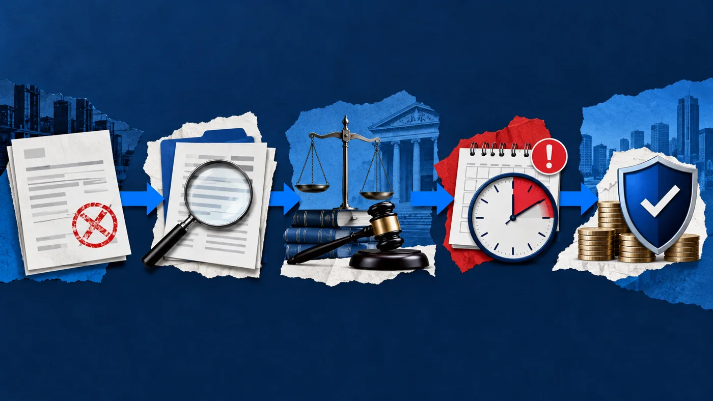 Geciken alacaktan tazminata uzanan hasar süreci zaman çizelgesi