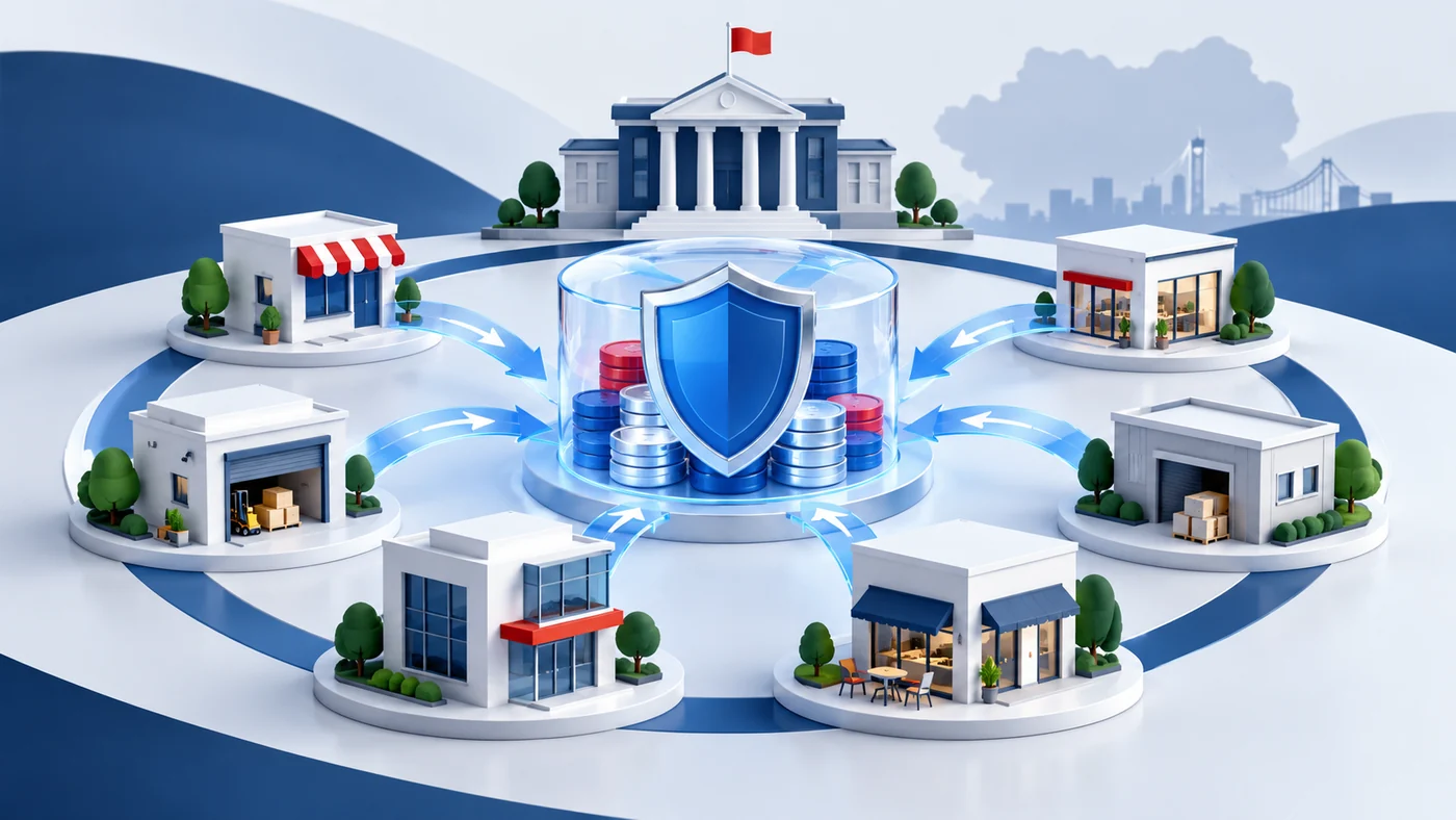 Katılım sigortacılığı ilkeleriyle ortak risk paylaşımını anlatan görsel