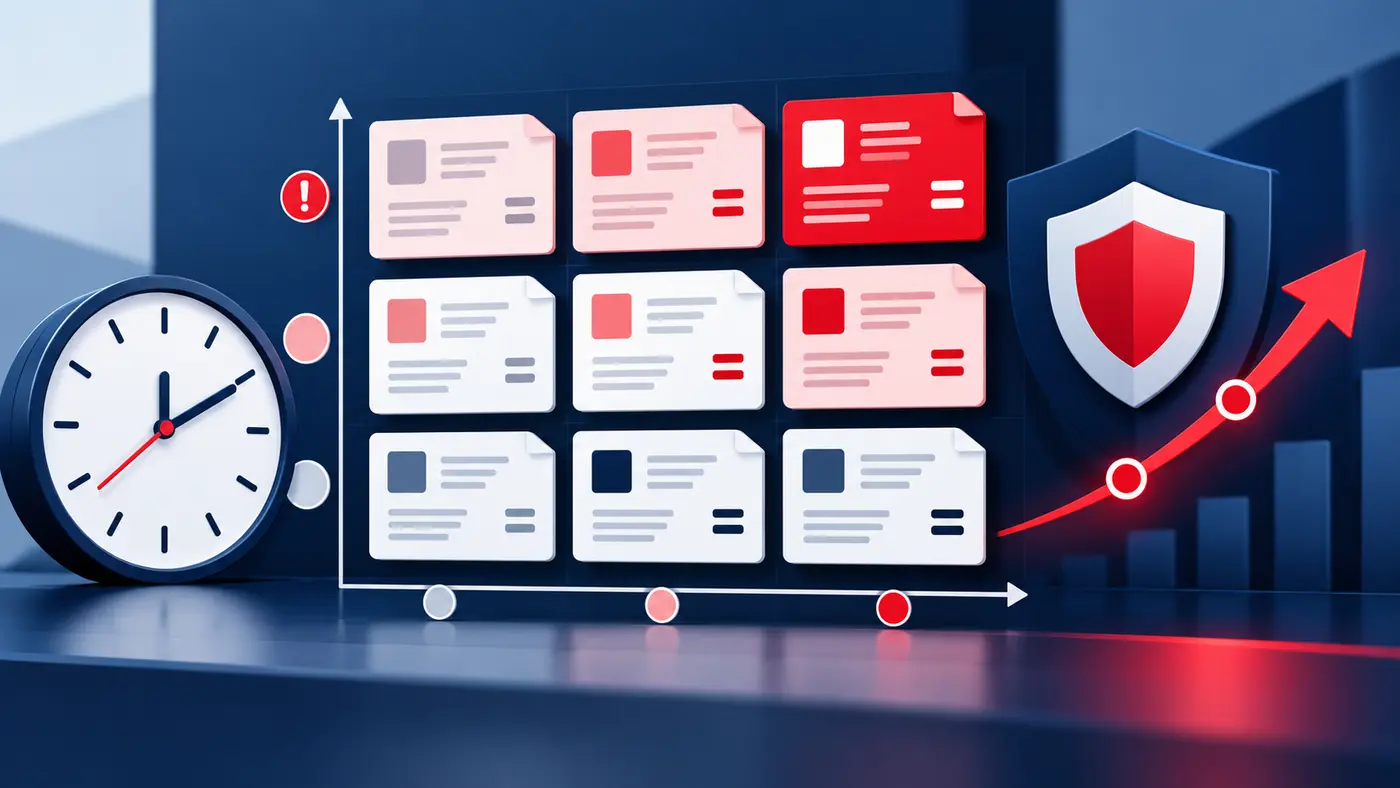Alacakları risk ve aciliyete göre sıralayan tahsilat matrisi görseli